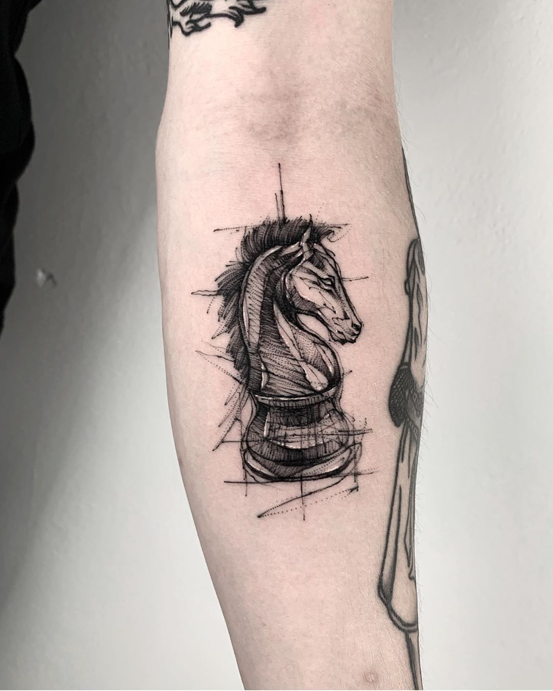 5 Creative Designs for Knight Chess Piece Tattoos