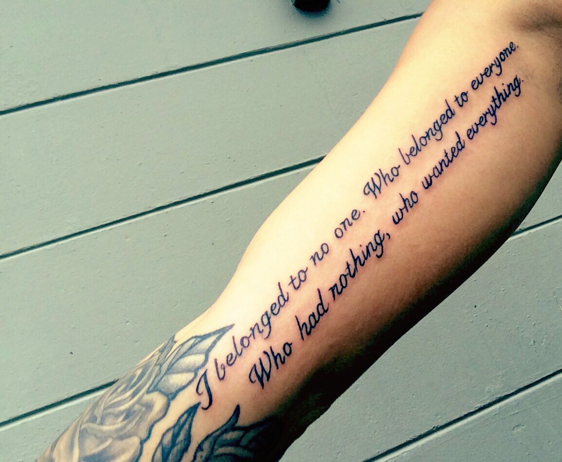 Lana Del Rey Quote Tattoos