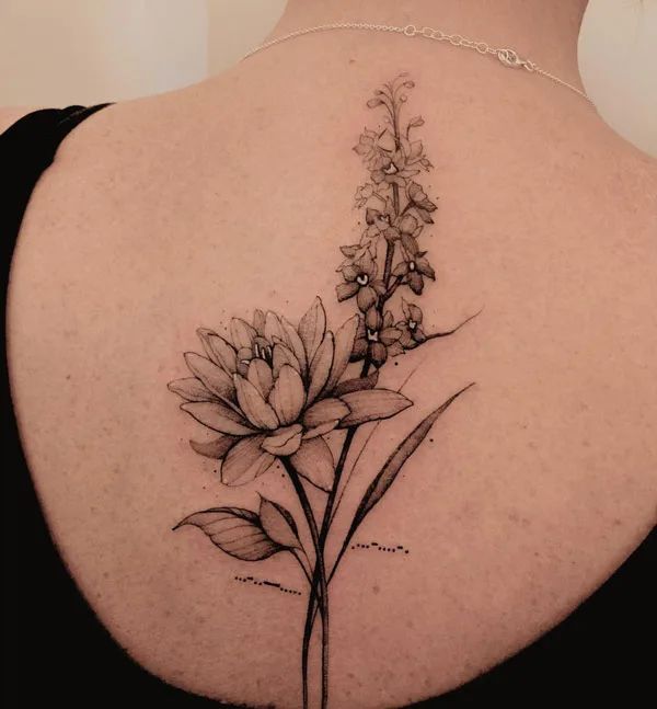 Larkspur And Water Lily Tattoo The Symbolism Unveiled