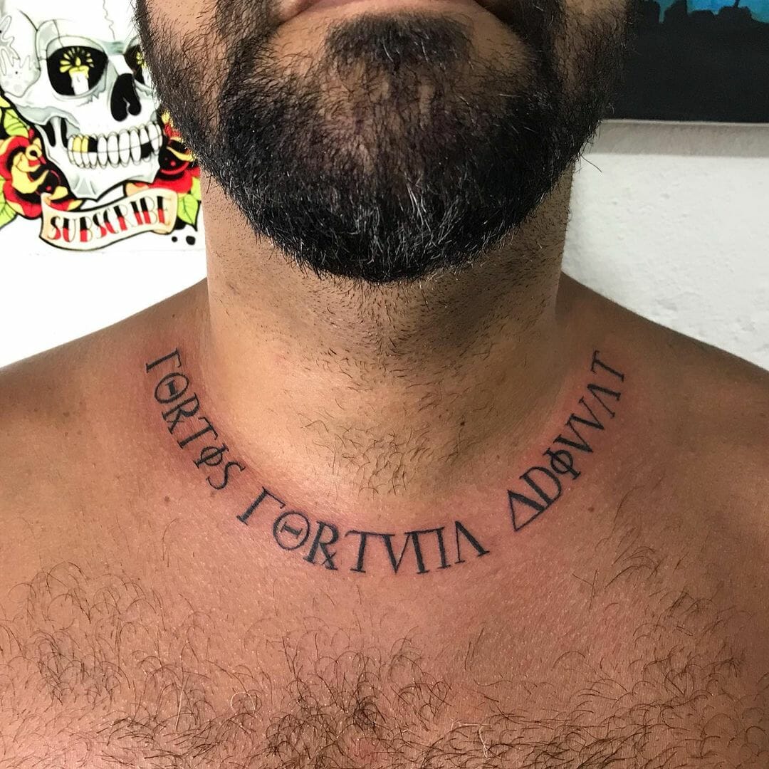 Latin Phrase Fortis Fortuna Adiuvat Tattoo Which