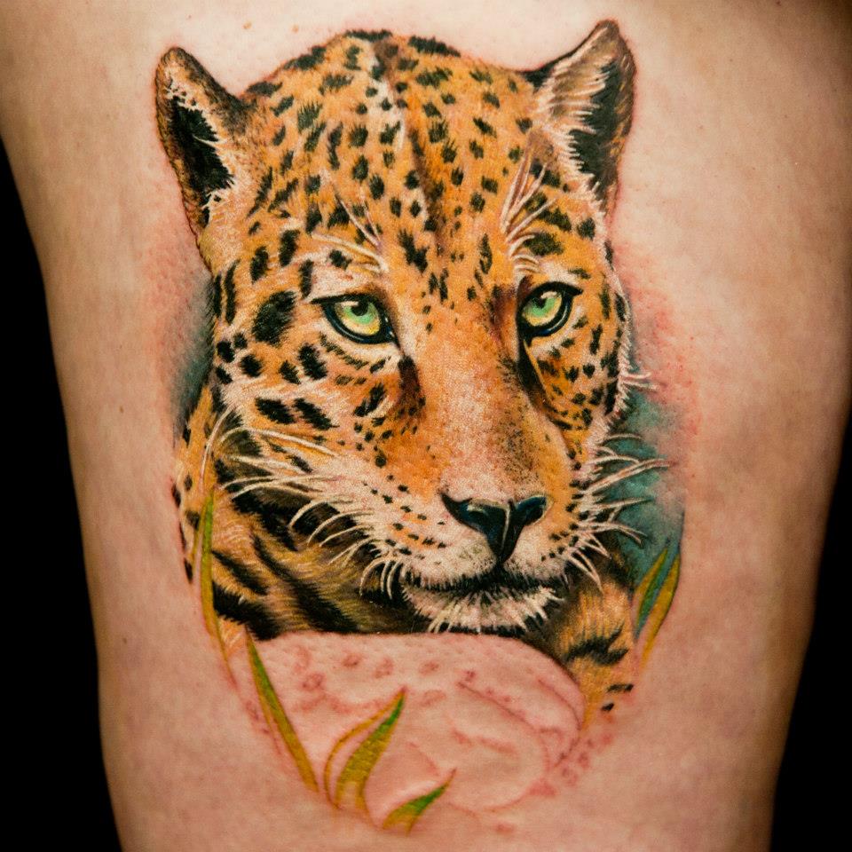 Leopard Tattoo For Girls