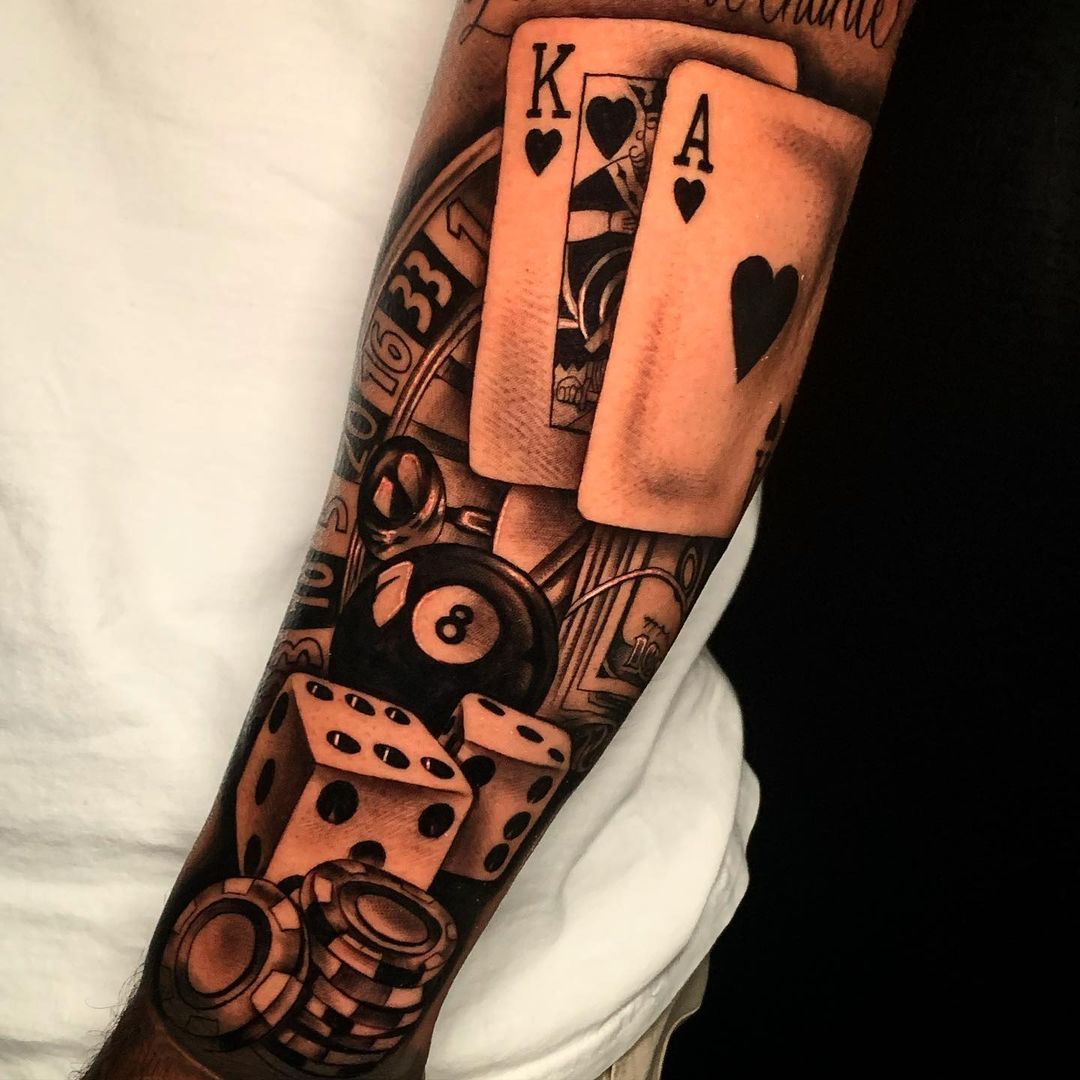 5 Unique Life's a Gamble Hand Tattoo Ideas