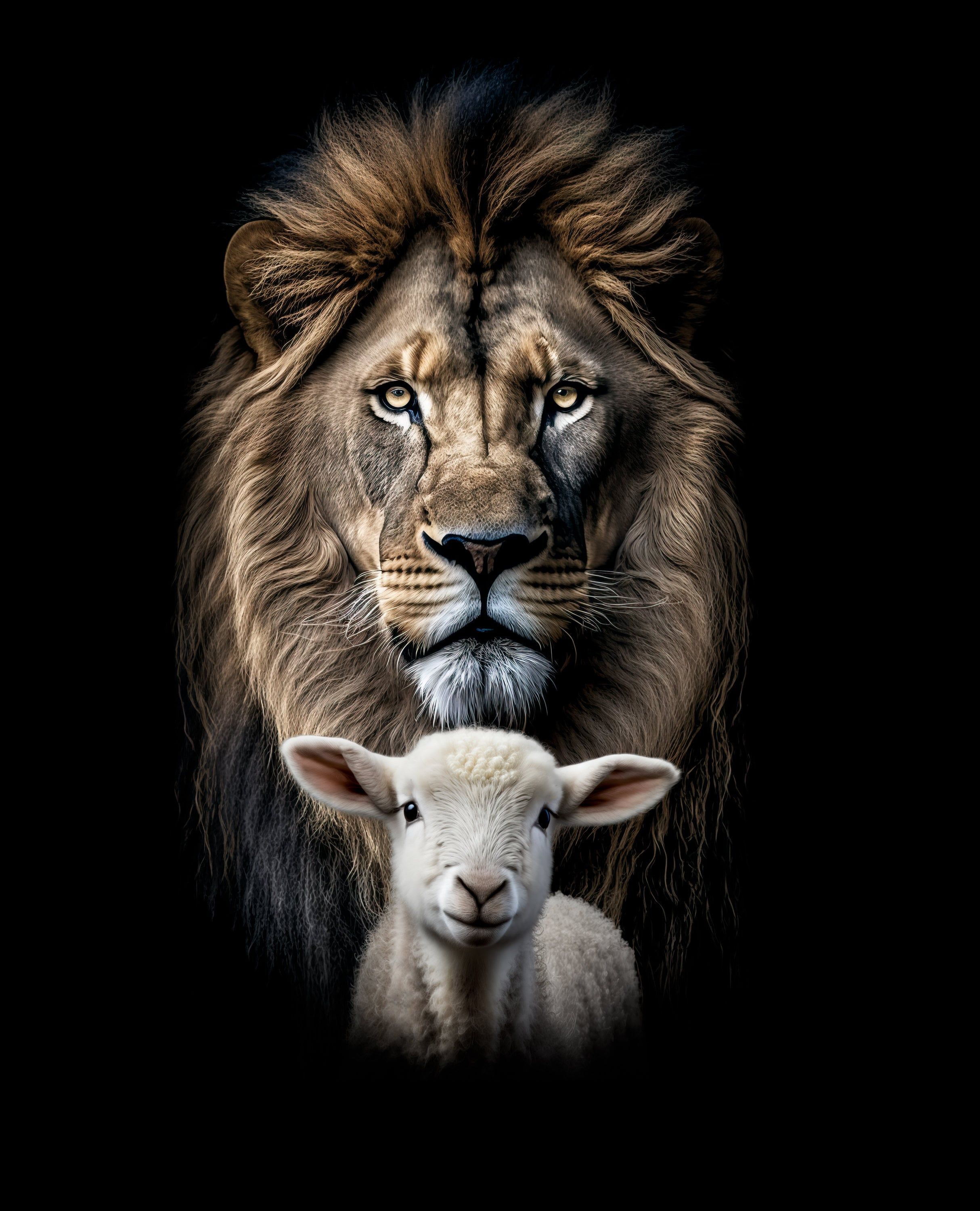 Lion And Lamb Edit By Storyartaustralia On Deviantart