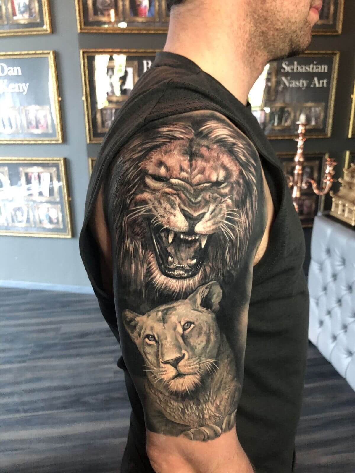 Lion and Lioness Tattoo: Majestic Ink Inspirations