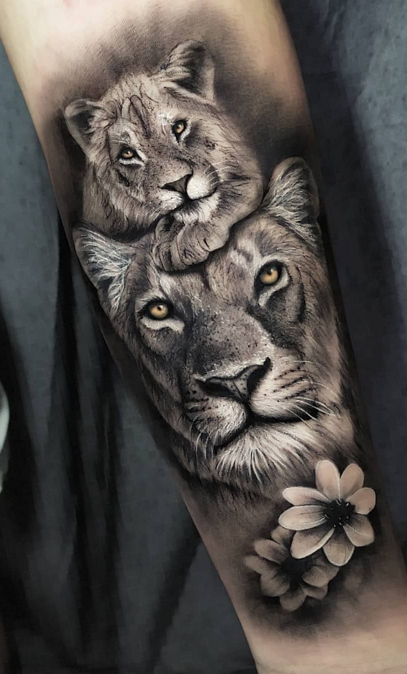 Lioness And Cub Tattoo Castingnipod