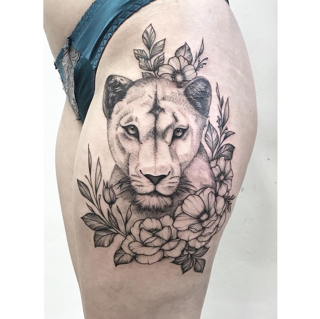 5 Stunning Lioness Thigh Tattoo Ideas Revealed