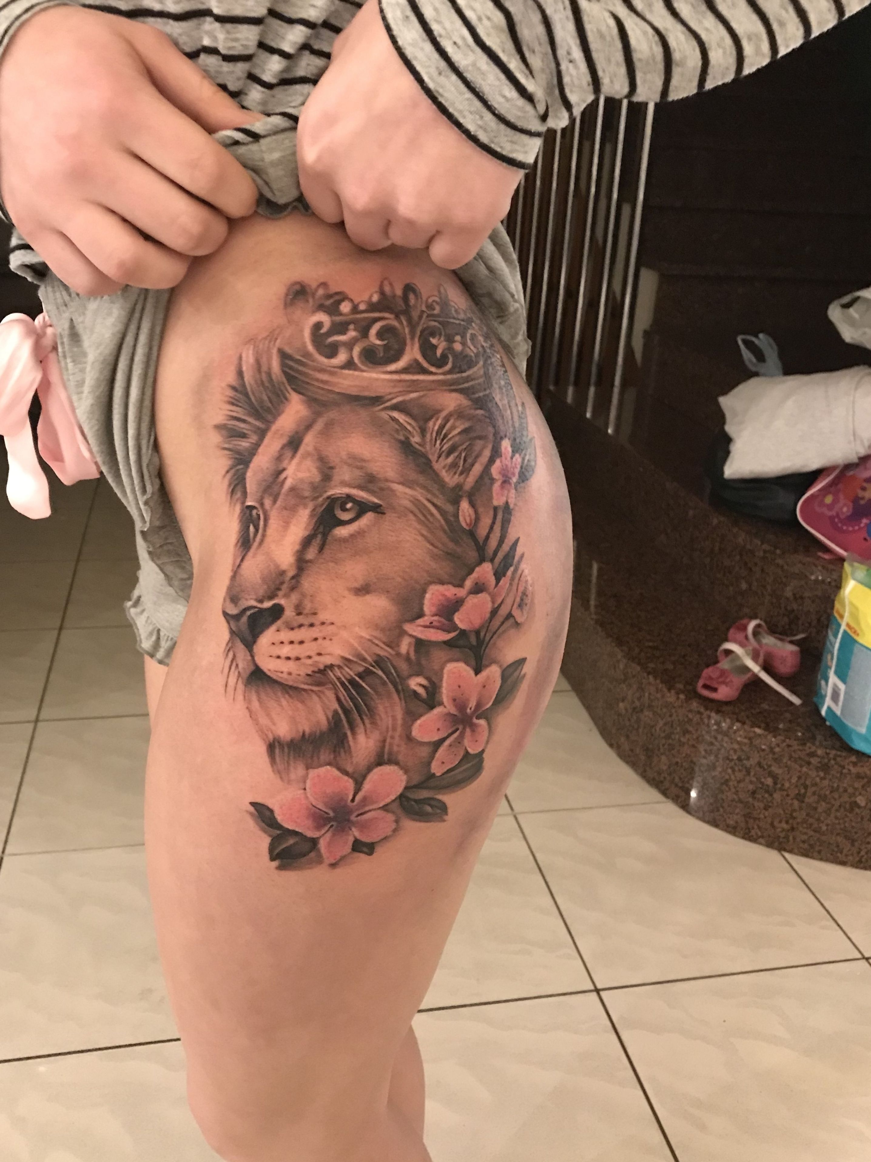 Lioness Thigh Tattoos Printable Kids Entertainment