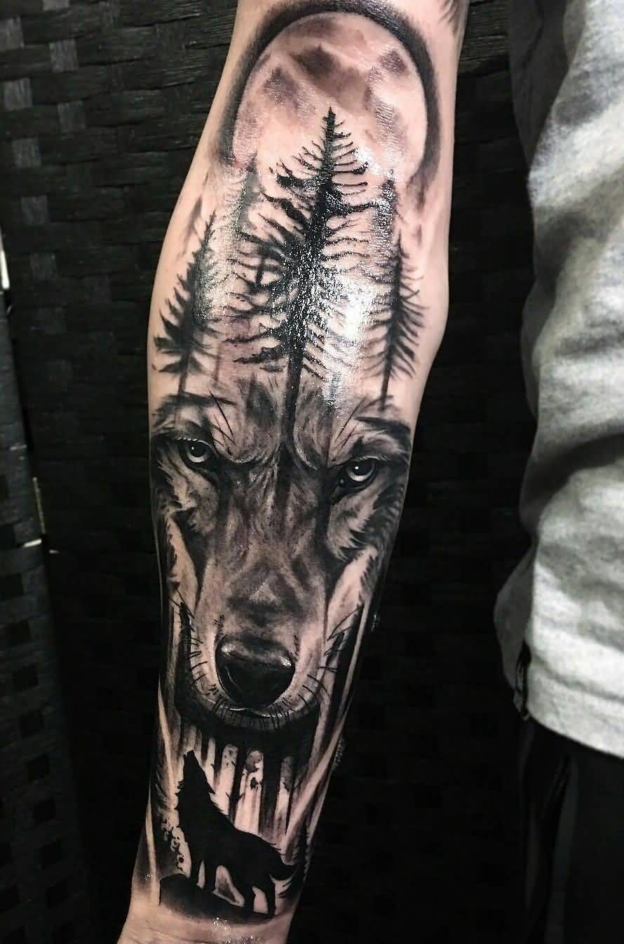 Lone Wolf Tattoo Wolf Tattoo Back Small Wolf Tattoo One Line Tattoo