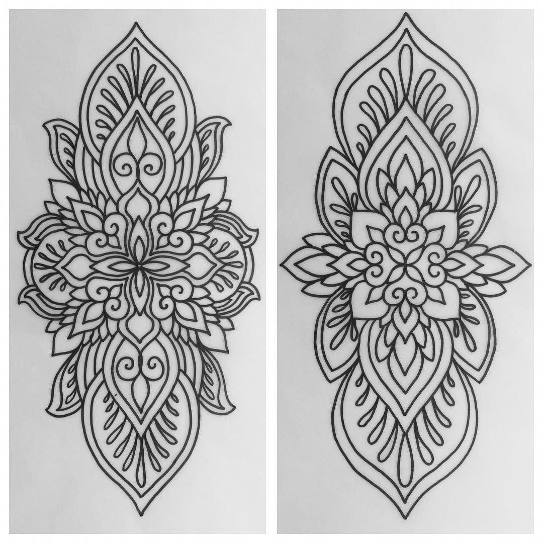 Create Stunning Long Mandala Tattoo Stencils Easily