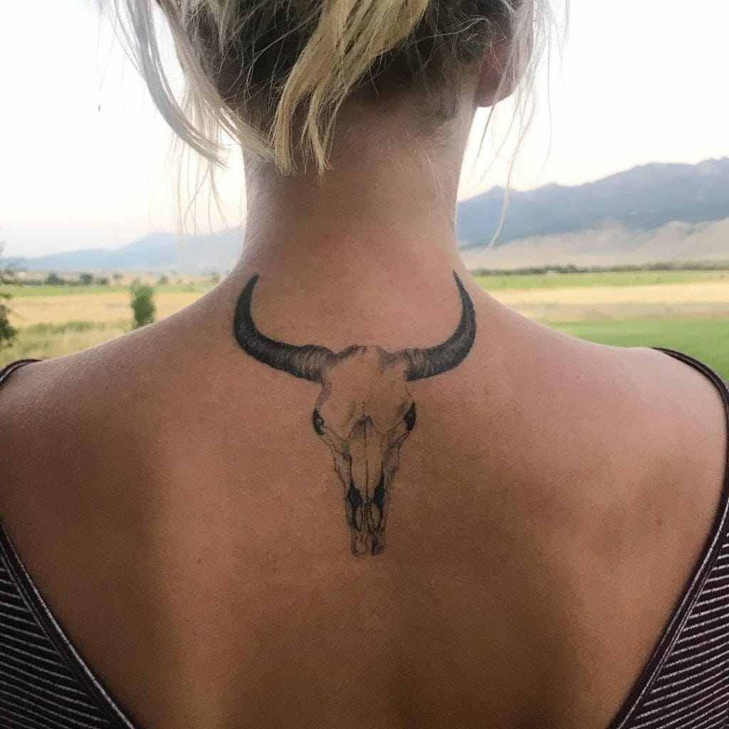 Discover the Mystique: Longhorn Bull Skull Tattoo Inspiration