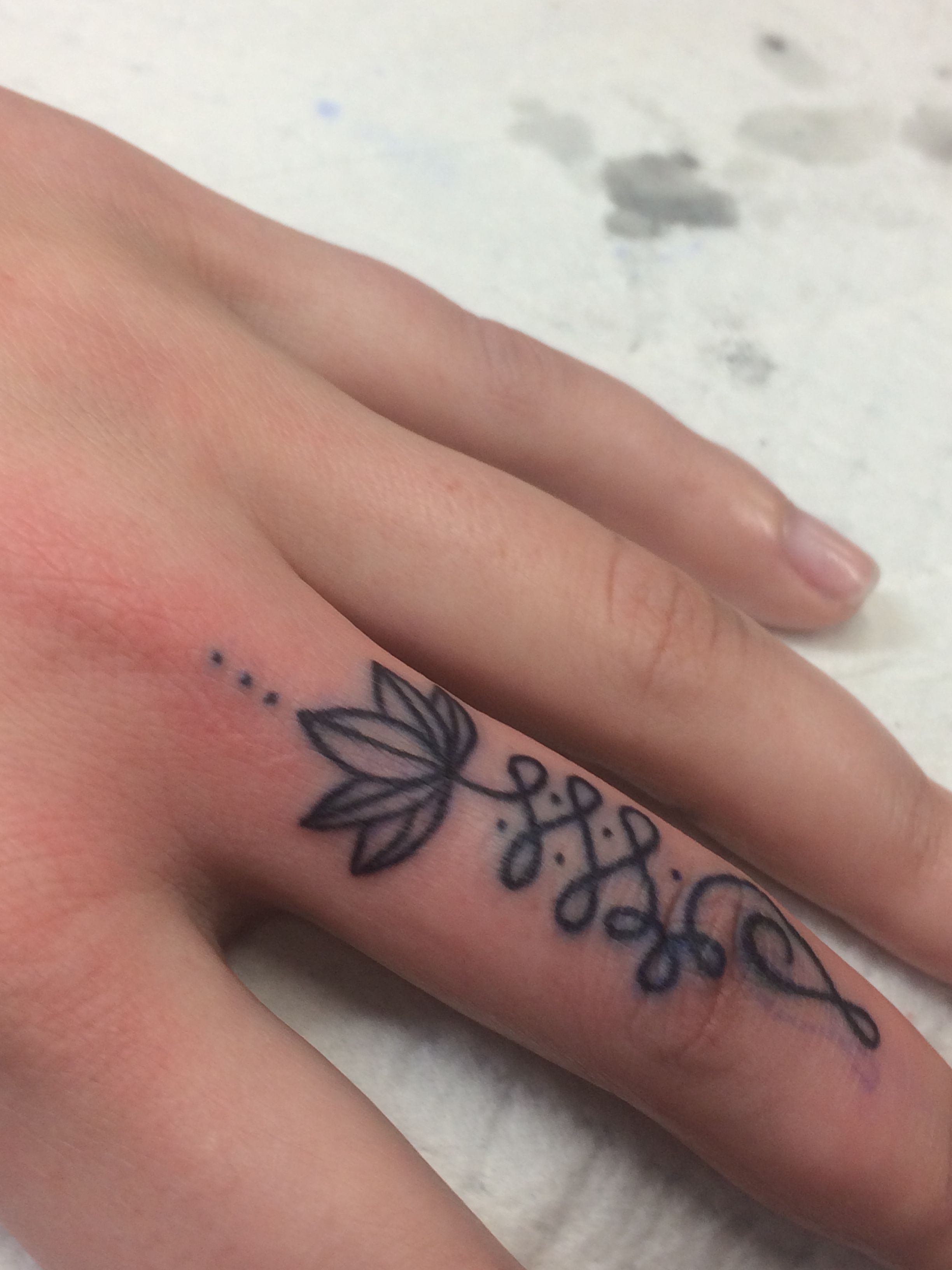 Lotus Finger Tattoo Lotus Finger Tattoo Finger Tattoo For Women