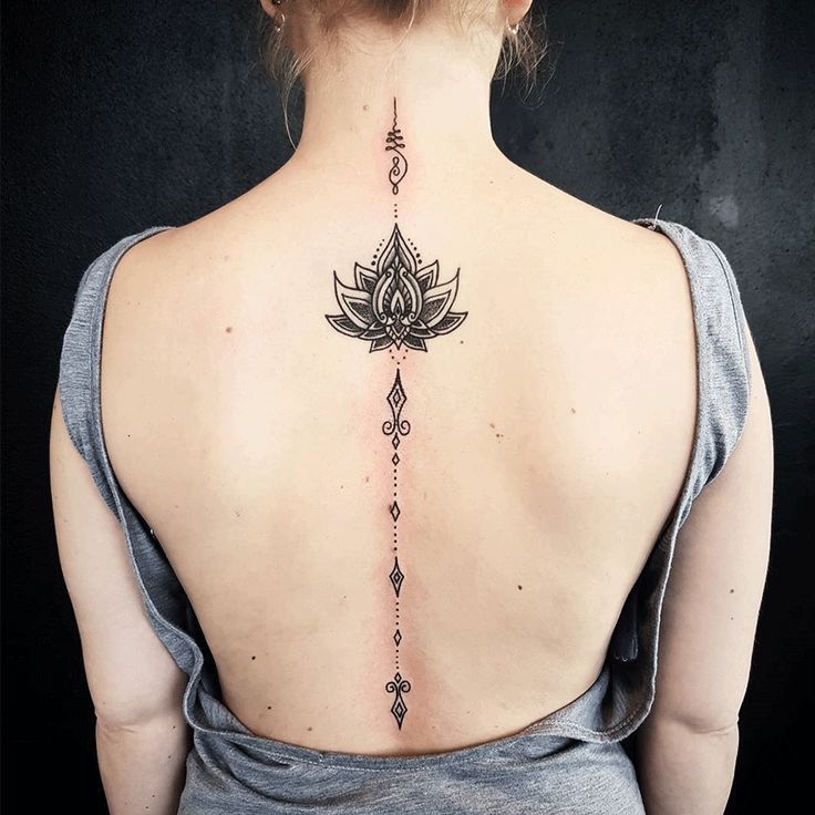 5 Stunning Lower Back And Spine Tattoo Designs