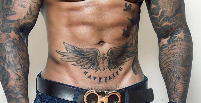 Lower Stomach Belly Tattoo Men In 2023 Lower Belly Tattoos Belly