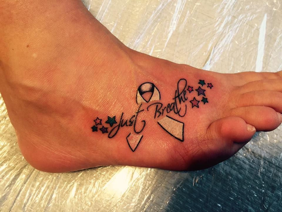 Lung Cancer Ribbon Tattoo Ideas At The Big Blook Image Library