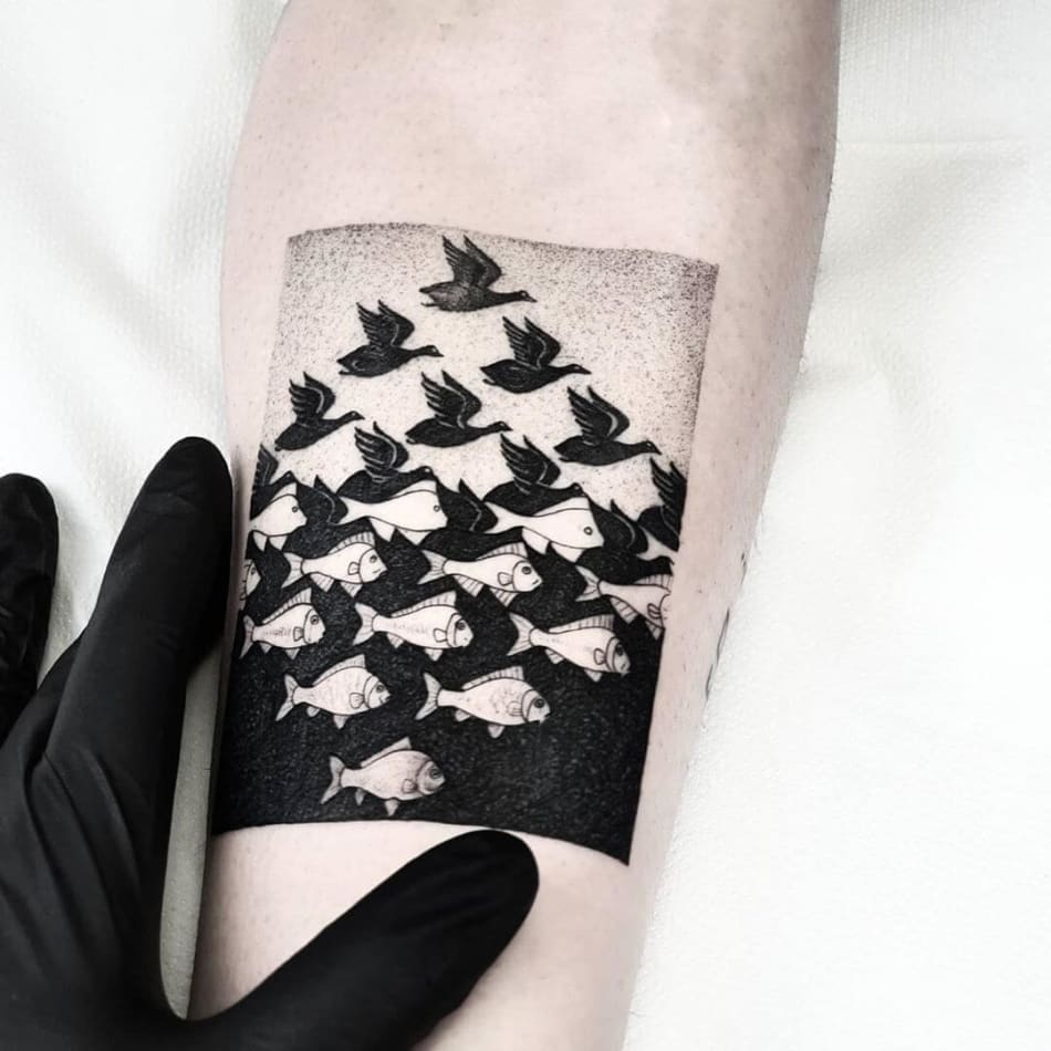 M C Escher Tattoos Tattoos By Category