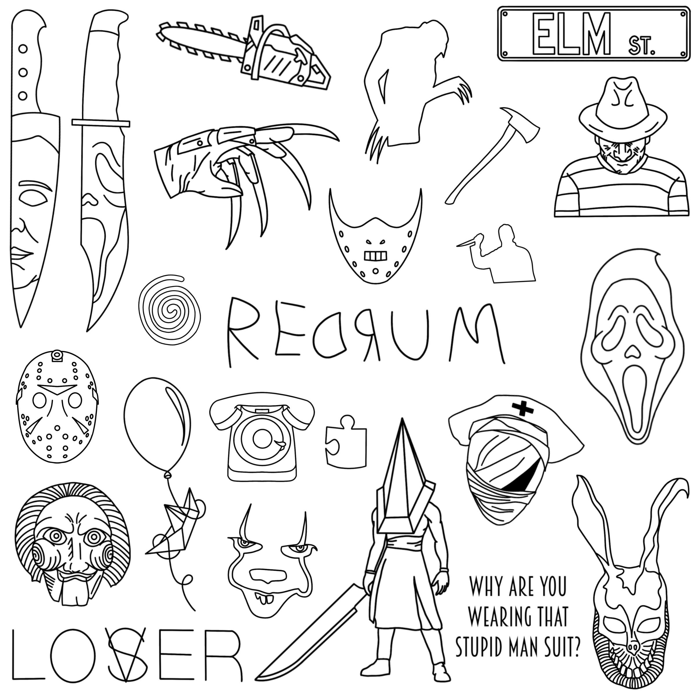 Macabre Tattoo Flash