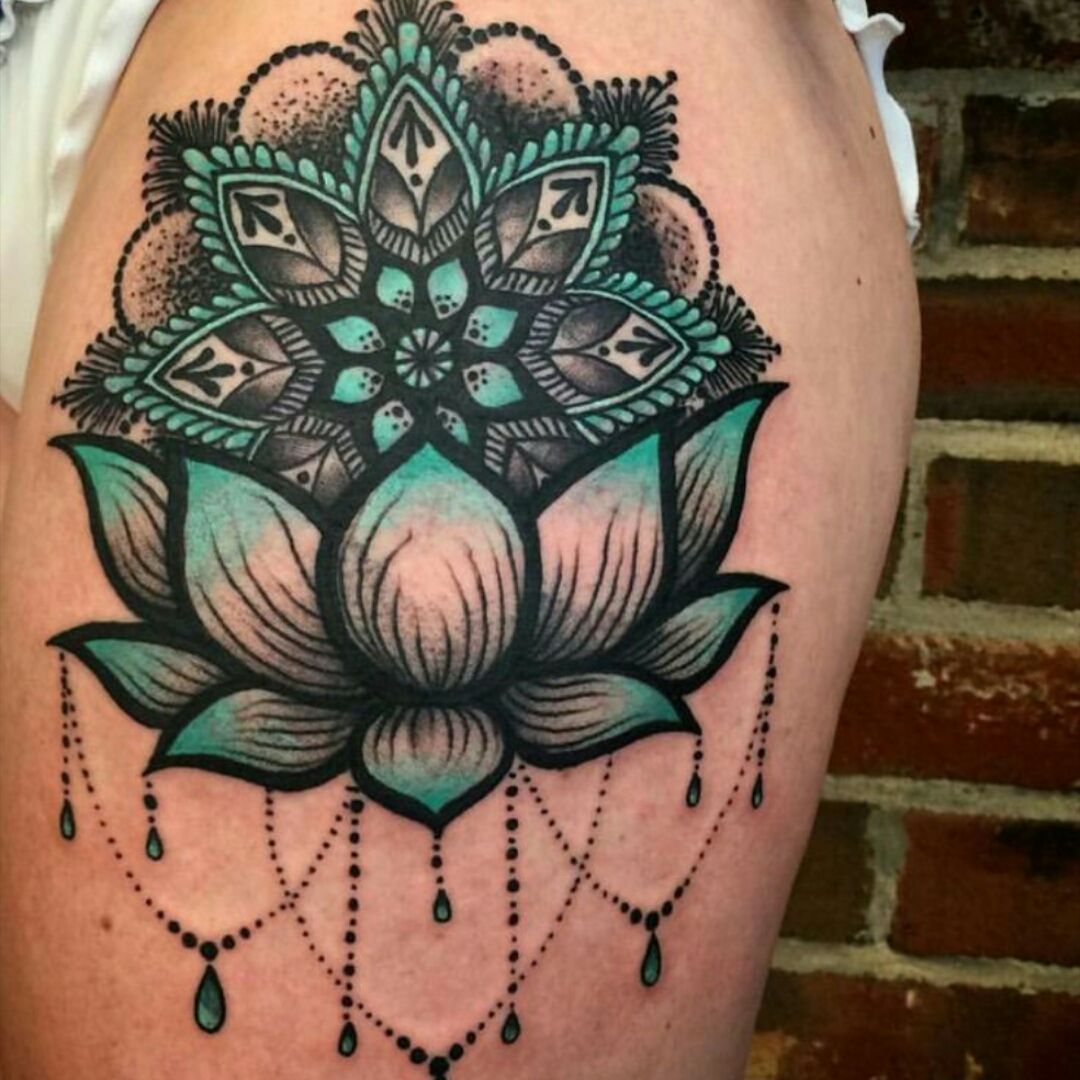 Mandala Dotwork Lotus Artwork By Adison Lotus Tattoo Design Mandala Tattoo Design Lotus Artwork