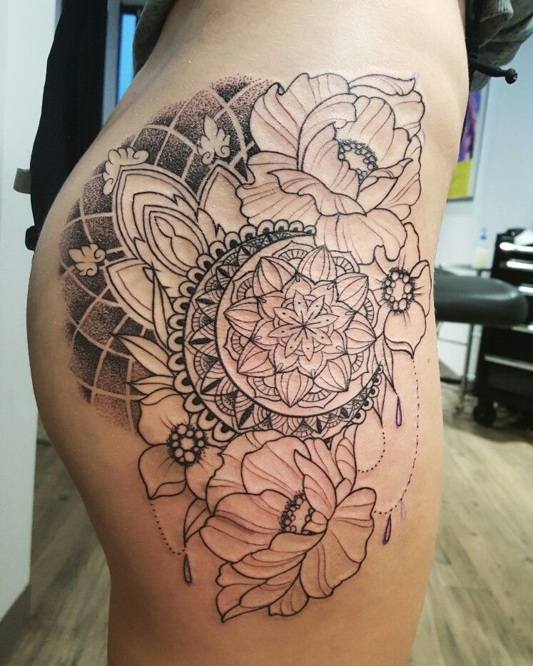 Mandala Thigh Tattoo Designs Ideas And Meaning Tattoos For You