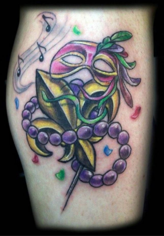 Mardi Gras Tattoos