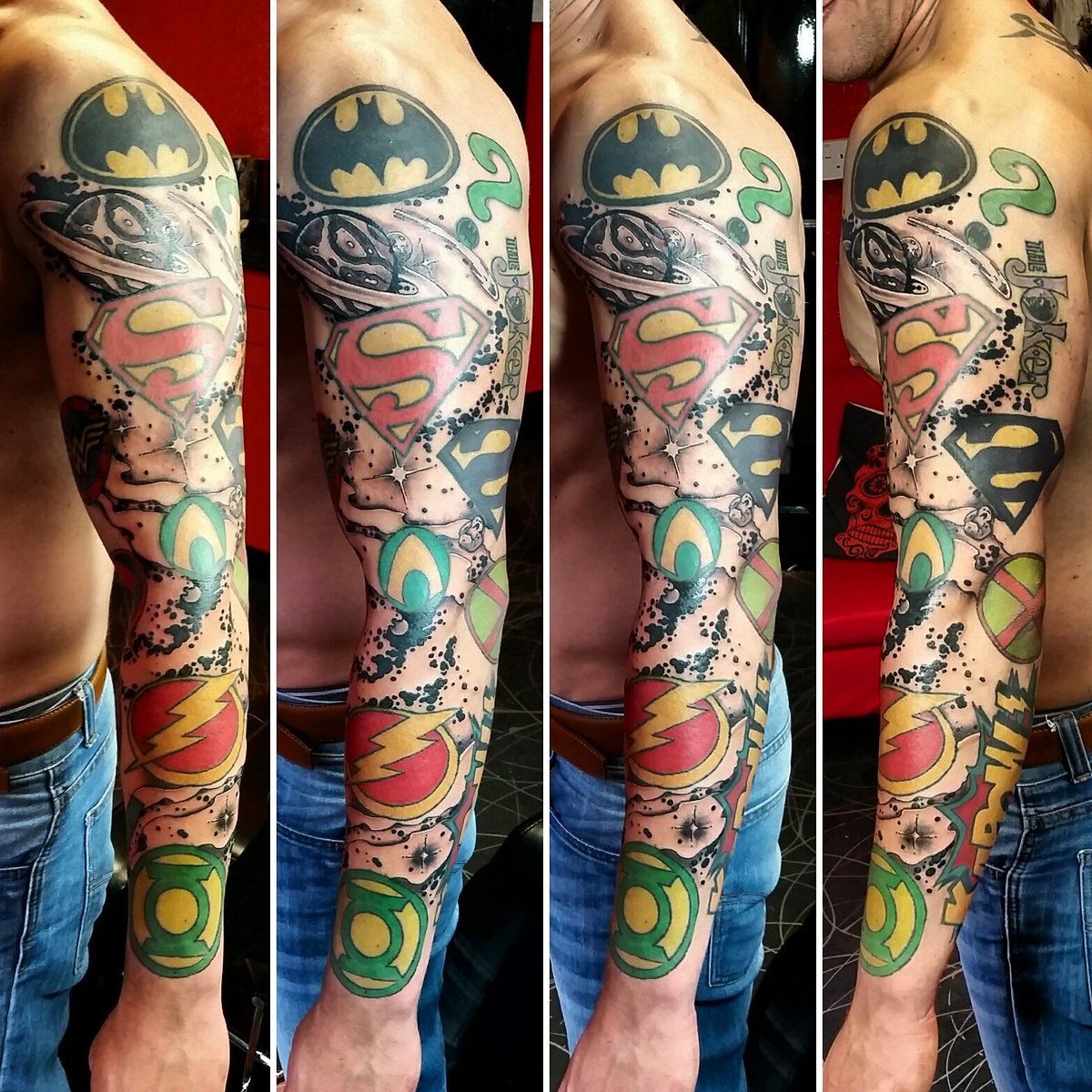 Marvel Comic Sleeve Tattoo-2