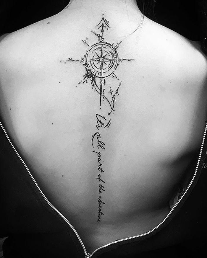 7 Elegant Spine Tattoo Ideas with Meaning