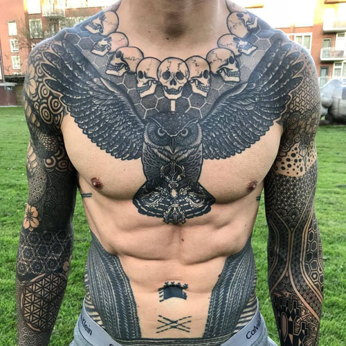 Men S Hairstyles Now Chest Tattoo Men Full Chest Tattoos Cool Chest