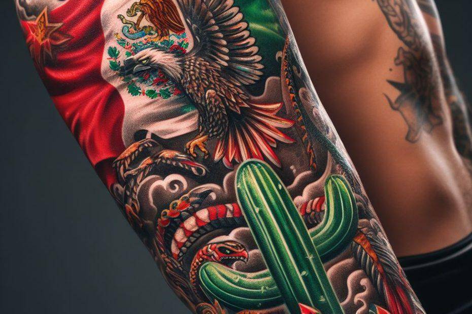 Mexican Flag Tattoo Http Www Mexicanfoodnames Com Tattoos