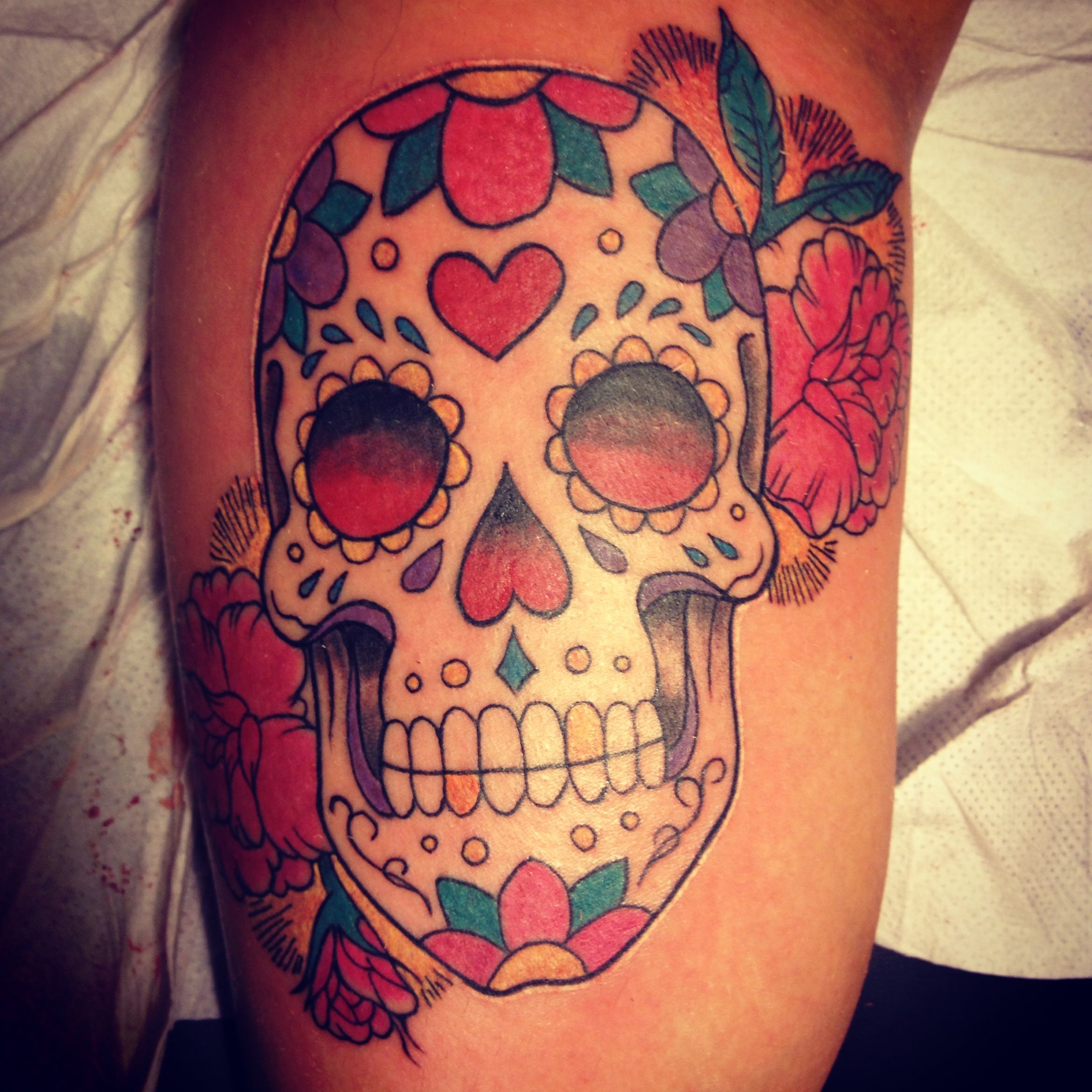 Mexican Skull Tattoo By Nicolasdurand On Deviantart Skull Tattoos