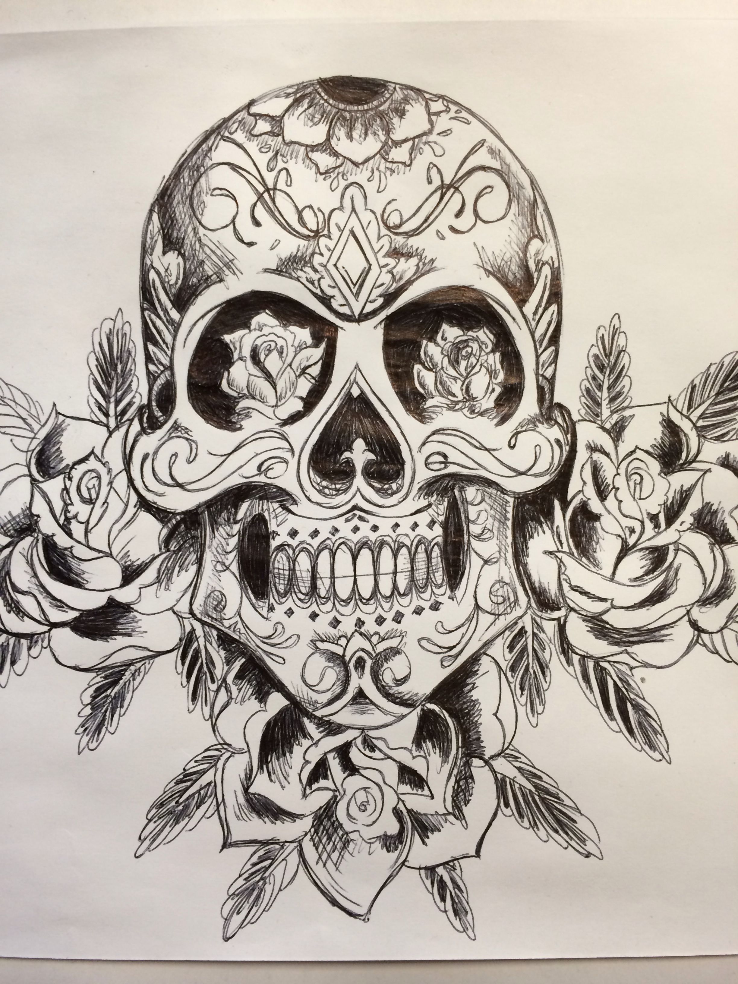 Mexican Skully Skull Tattoo Design Skull Tattoo How To Make Drawing