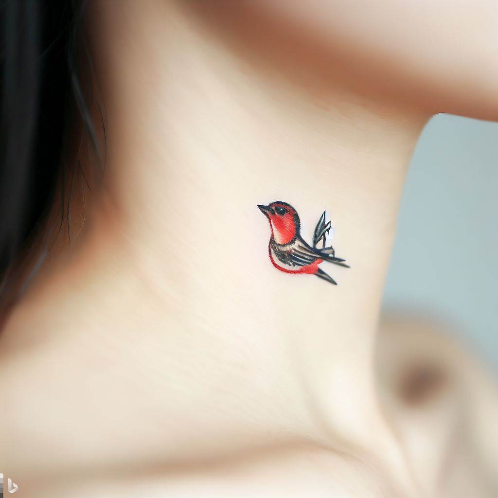 Mini Small Cardinal Tattoo A Symbol Of Strength And Love Your Own