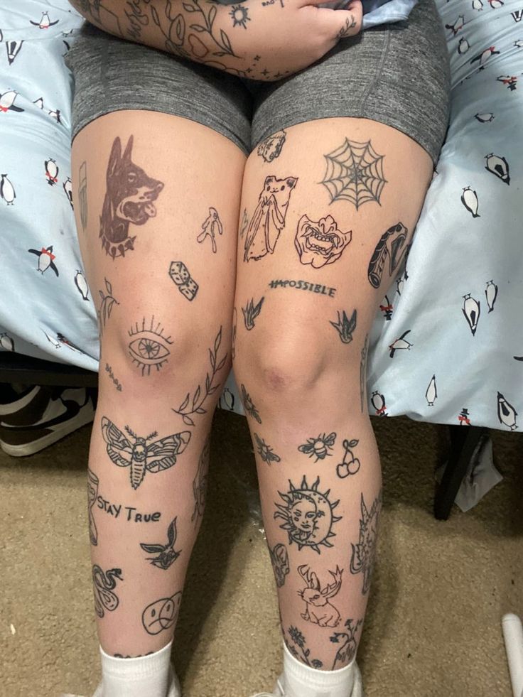 Minimal Thigh Ratio Leg Tattoos Women Thigh Tattoos Women Wrap Around Tattoo