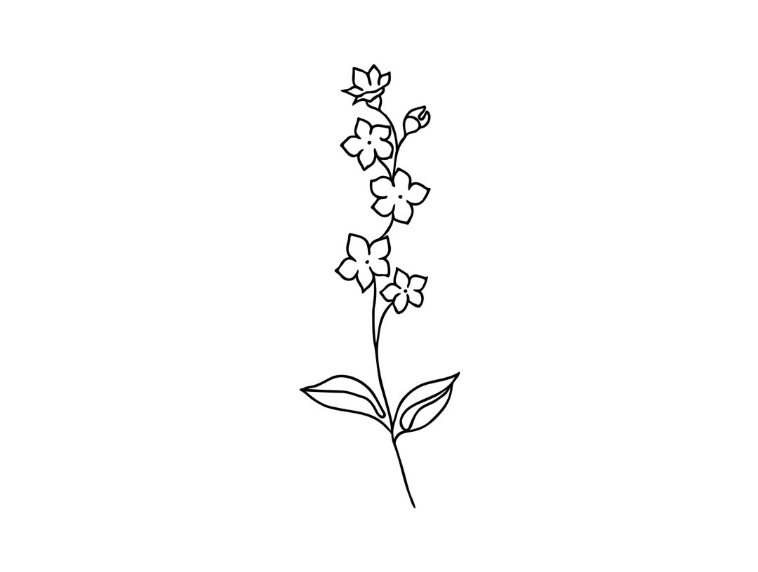 5 Stunning Minimalist Forget Me Not Tattoo Ideas