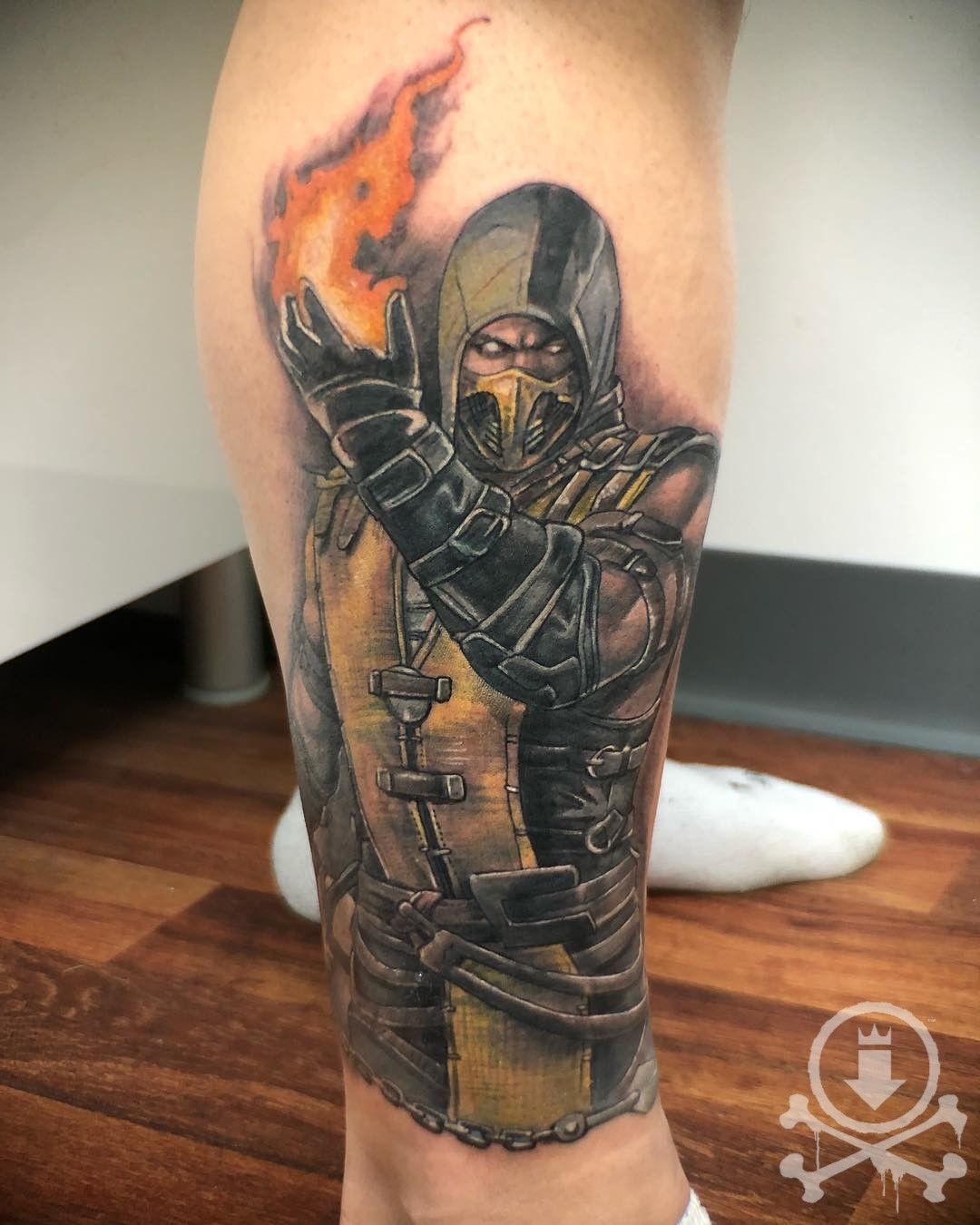 Mk Scorpion Tattoo By Connor Young Darkside Tattoo S Waterlooville Uk