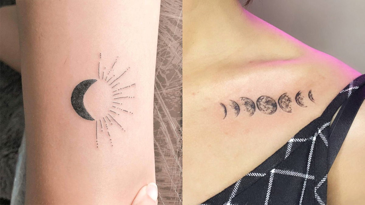 Moon Easy Tattoo Design Best Moon Tattoos Best Tattoos Momcanvas