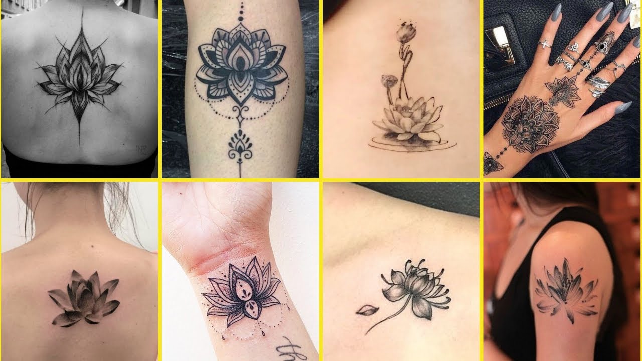 Most Beautiful Black Lotus Tattoo Design Ideas For Girls 2024 Lotus