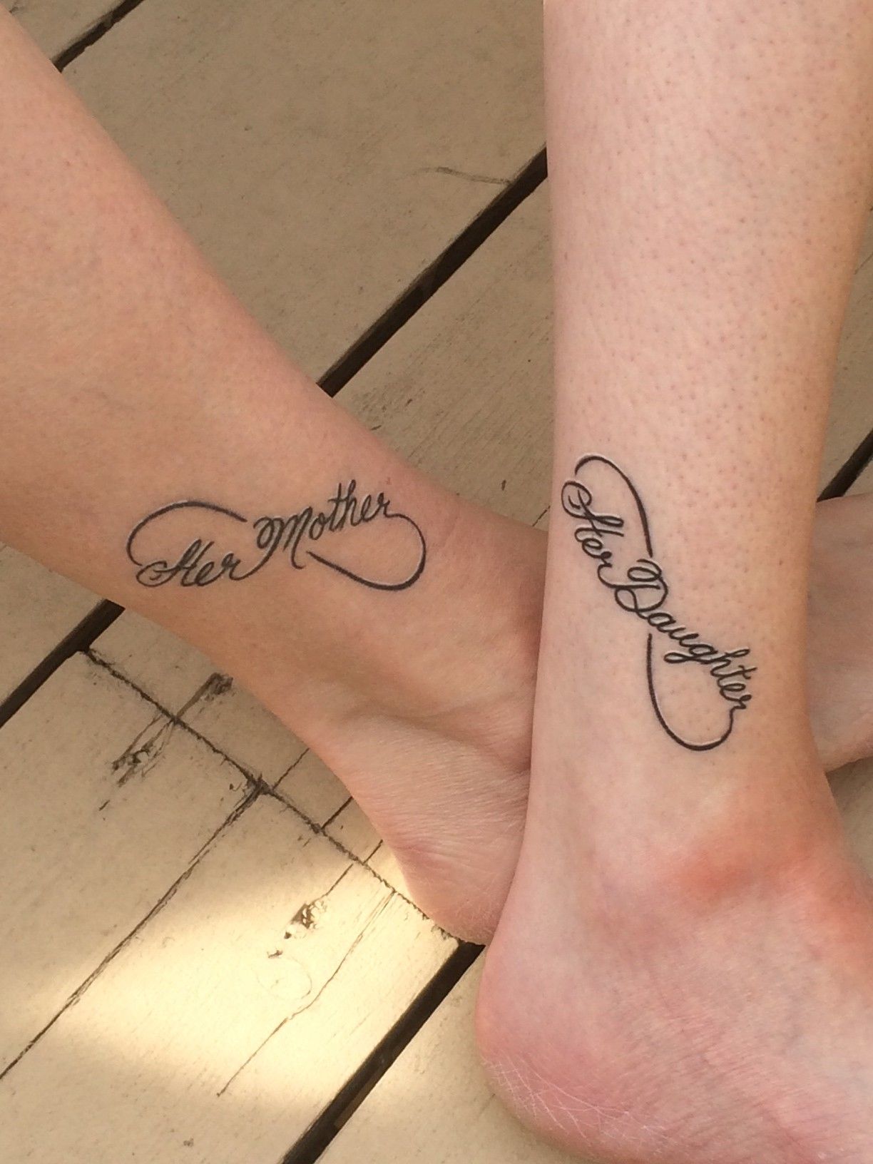 Mother Daughter Infinity Tattoo On The Top Of My Right Foot The Most