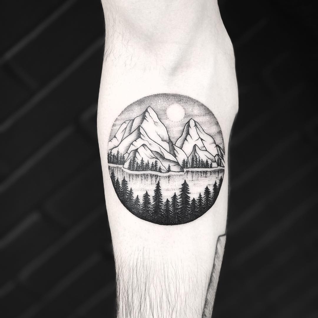 Mountain and Tree Tattoo Ideas: Symbolism and Design Tips