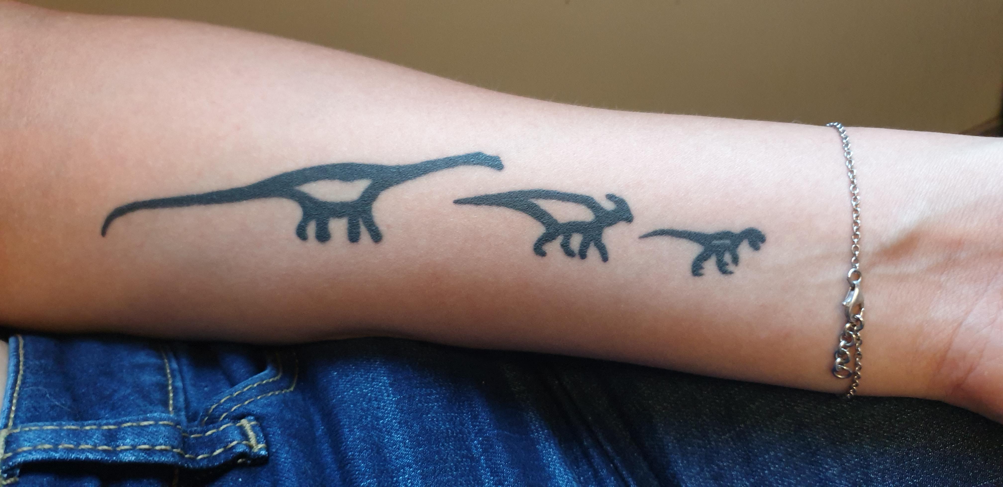 My Dinosaur Tattoos 3 Of My Favourites That Are Special To Me In A