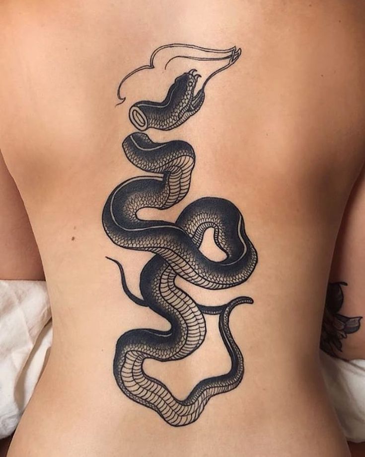 My Healed Scott Move Snake Tattoo Parliamenttattoo Scottmove Snaketattoo Backtattoo