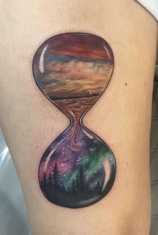 My Scenery Hourglass By Bob Ray Of Killer Ink In Buford Ga My First