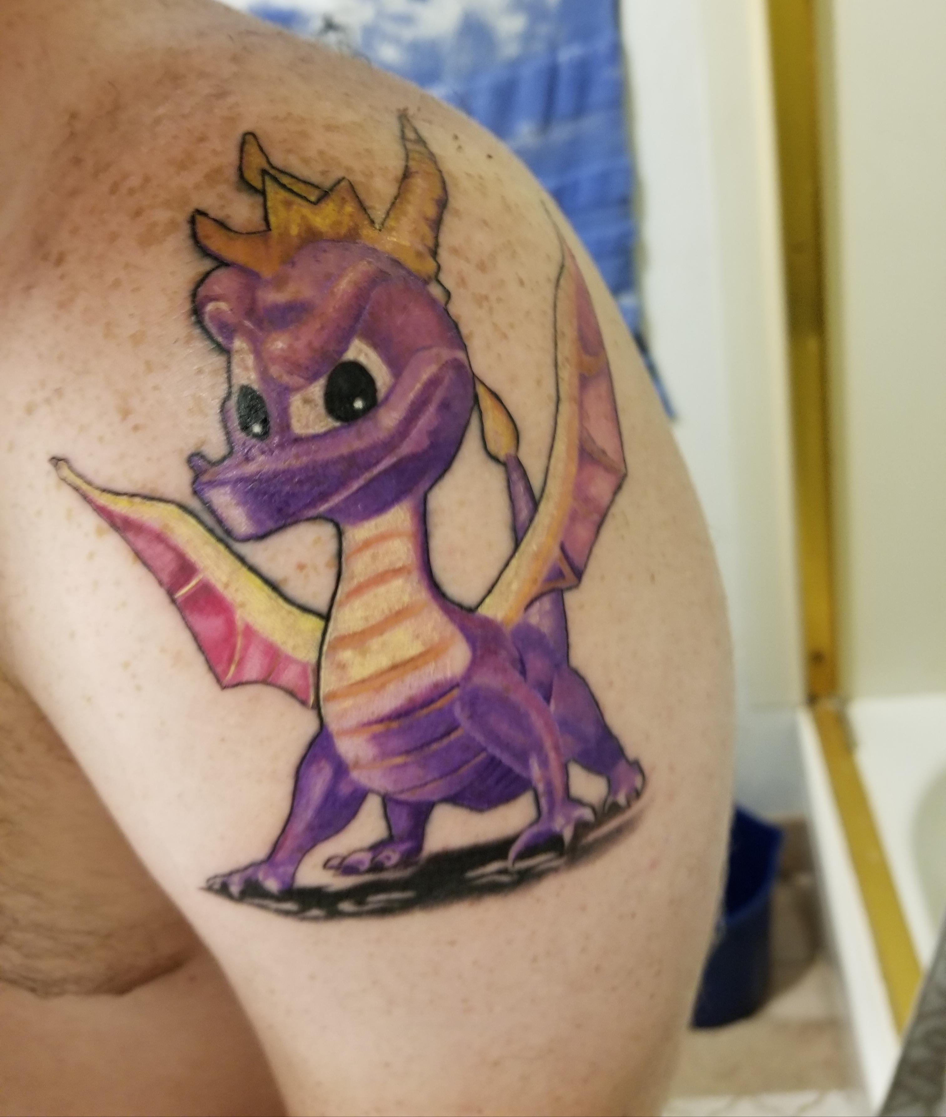 My Spyro Tattoo Colors Are On Point Done By Butch At Reservoir Tattoo