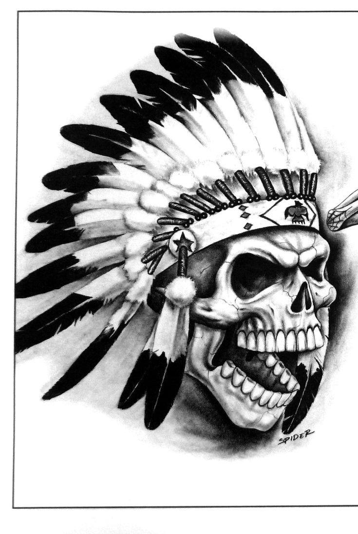 Native American Skull Tattoo Indian Skull Tattoos Meanings Main