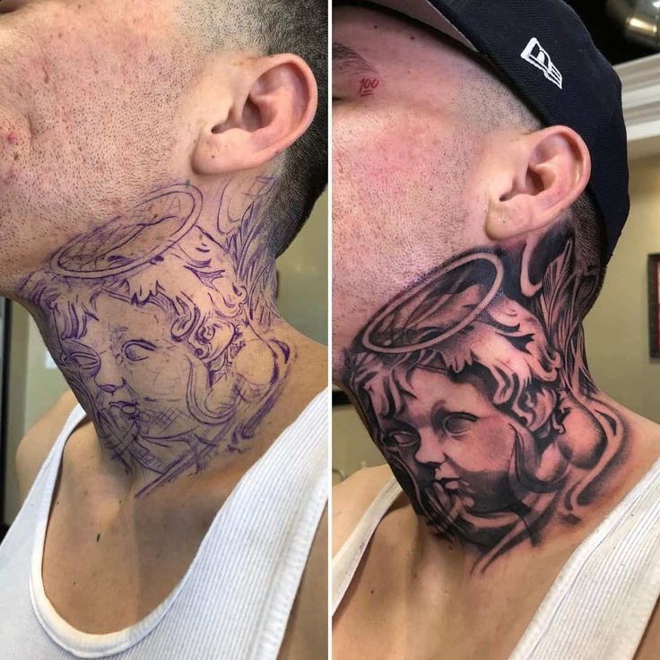 Neck Tattoos Designs For Men Neck Tattoo For Guys Side Neck Tattoo