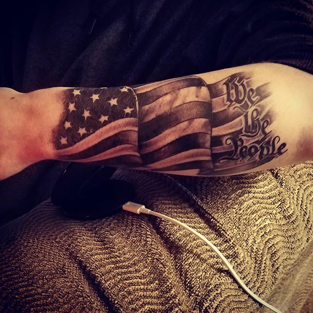 New Addition To The Patriotic Arms We The People Patriotic Tattoos