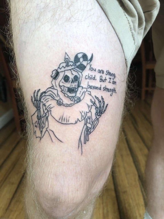 New Lich Tattoo Came Out Pretty Shweet Adventuretime In 2022 Adventure Time Tattoo Spooky