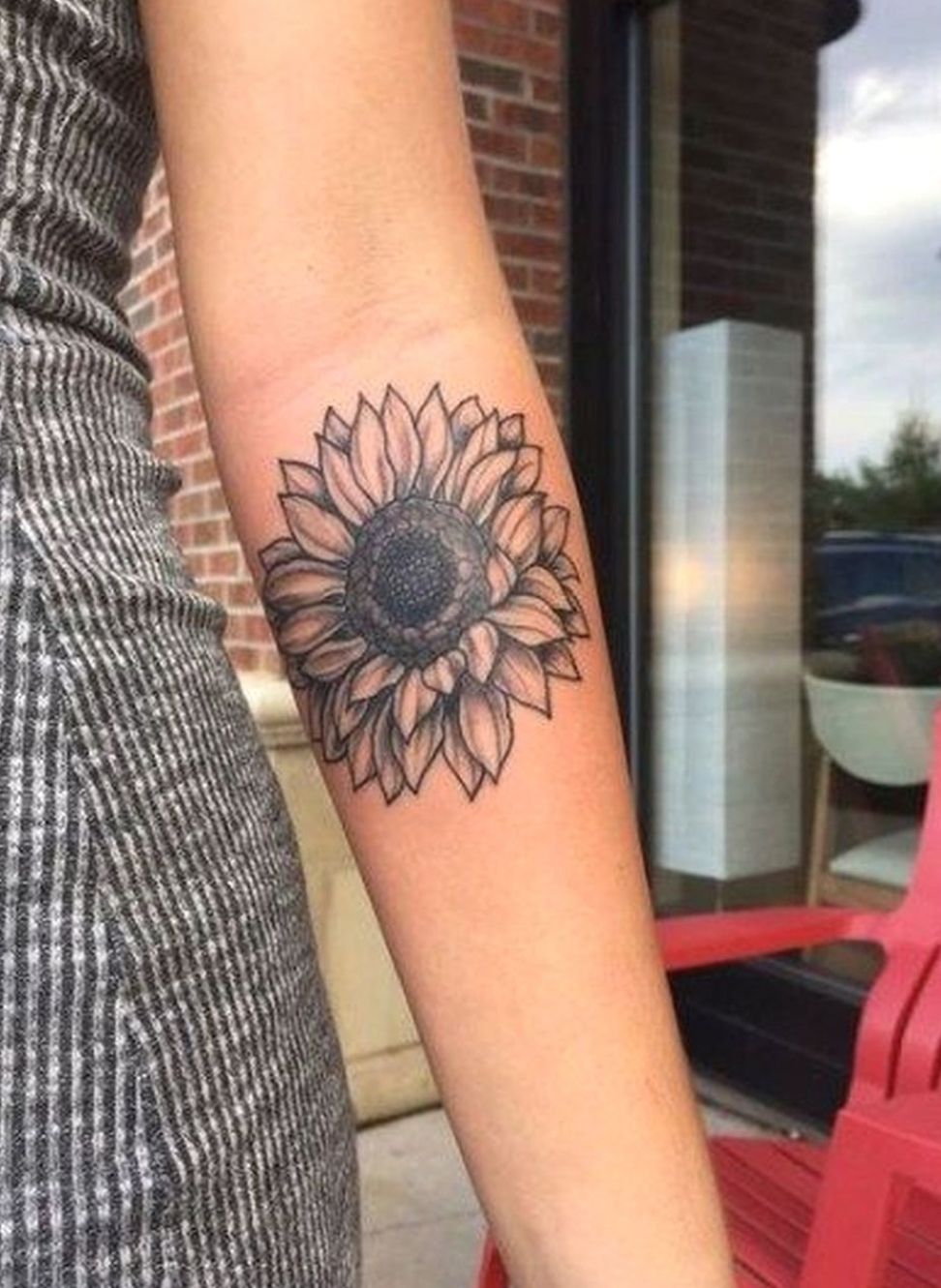 Nice 39 Impressive Black And White Sunflower Tattoo Ideas Tattoos