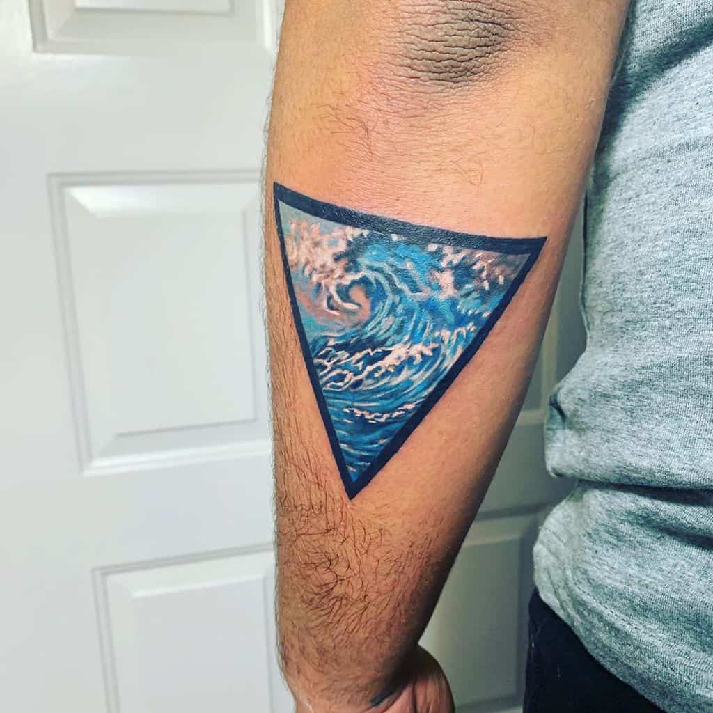 Ocean Waves Sunset Tattoos