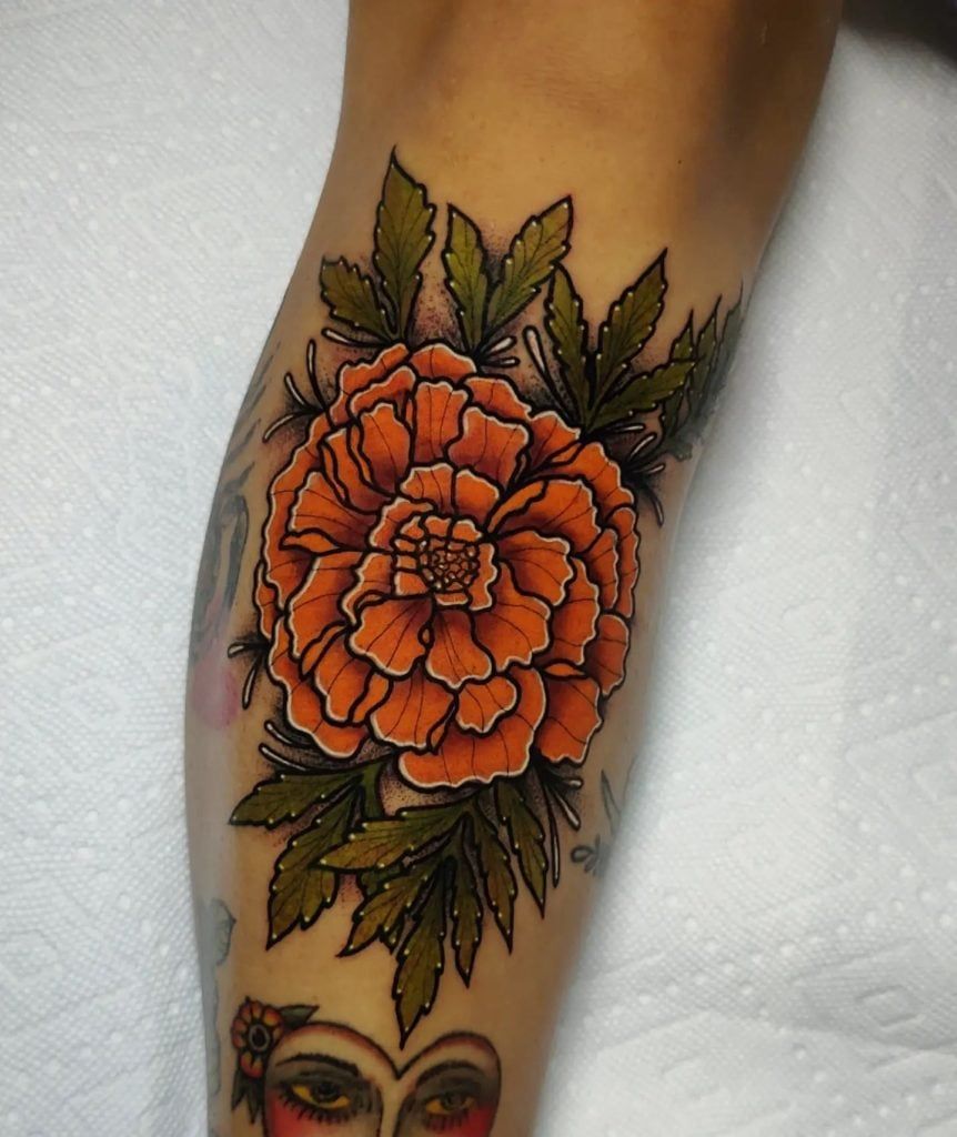 October Birth Flower Tattoos Marigold And Cosmos Howlifestyles