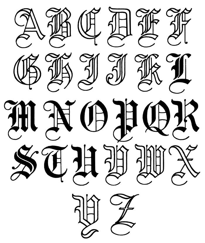 Old English Tattoo Font Generator