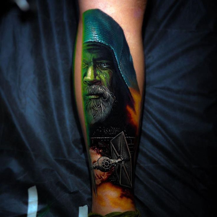 Old Luke Skywalker Tattoo By Alexey Moroz Post 32079